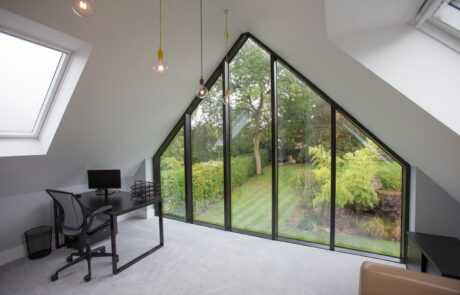 Black Shaped Aluminium Window